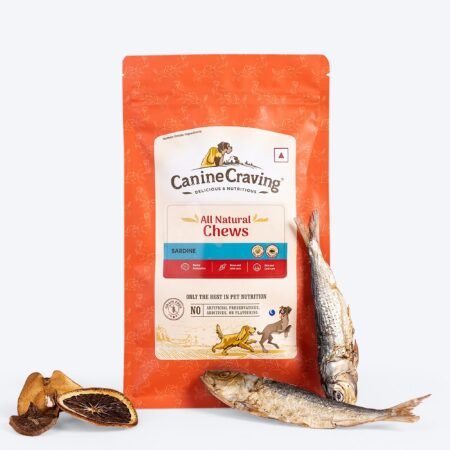 Canine Craving All Natural Chews Grain Free Sardine Dog Treats - 70 g