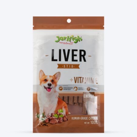 JerHigh Liv Stix Dog Treats - 100 g