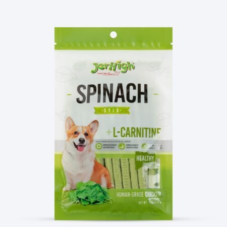 JerHigh Spinach Stix Dog Treats - 100 g