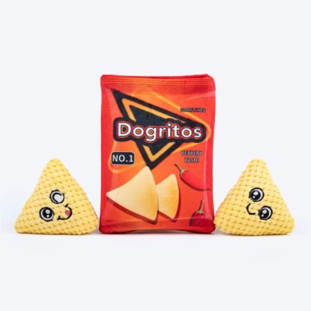 HUFT Dogritos Corn Flakes Set Plush Toy For Dog - Orange