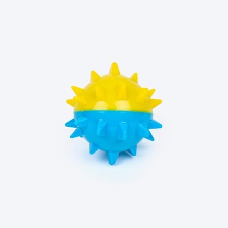 HUFT Starburst Chew Toy For Dog - Blue & Yellow