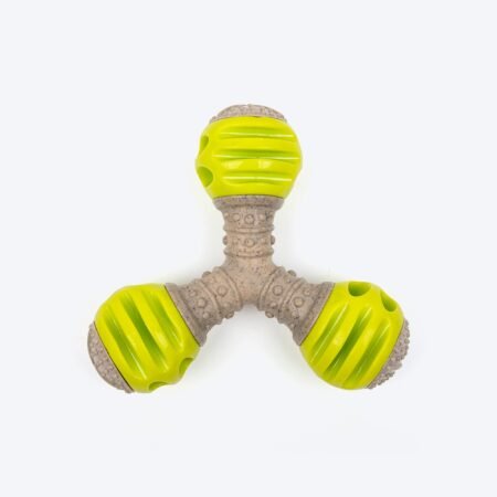 HUFT Triple Treat Chew Toy For Dog - Green