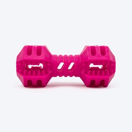 Dash Dog Dumbbell Dynamo Chew Toy For Dog - Pink