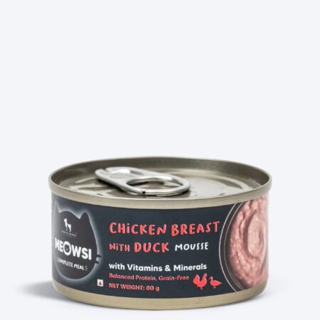 Meowsi Chicken Breast & Duck Mousse Canned Wet Cat Food 80g