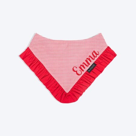 HUFT Personalised Little Lovebug Bandana For Dog - Red