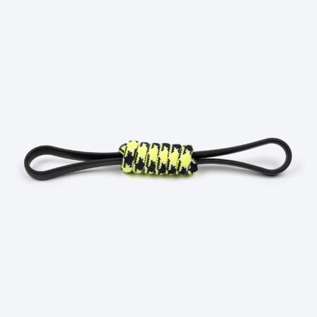 HUFT Infinity Pull Rope Toy For Dog - Black & Neon