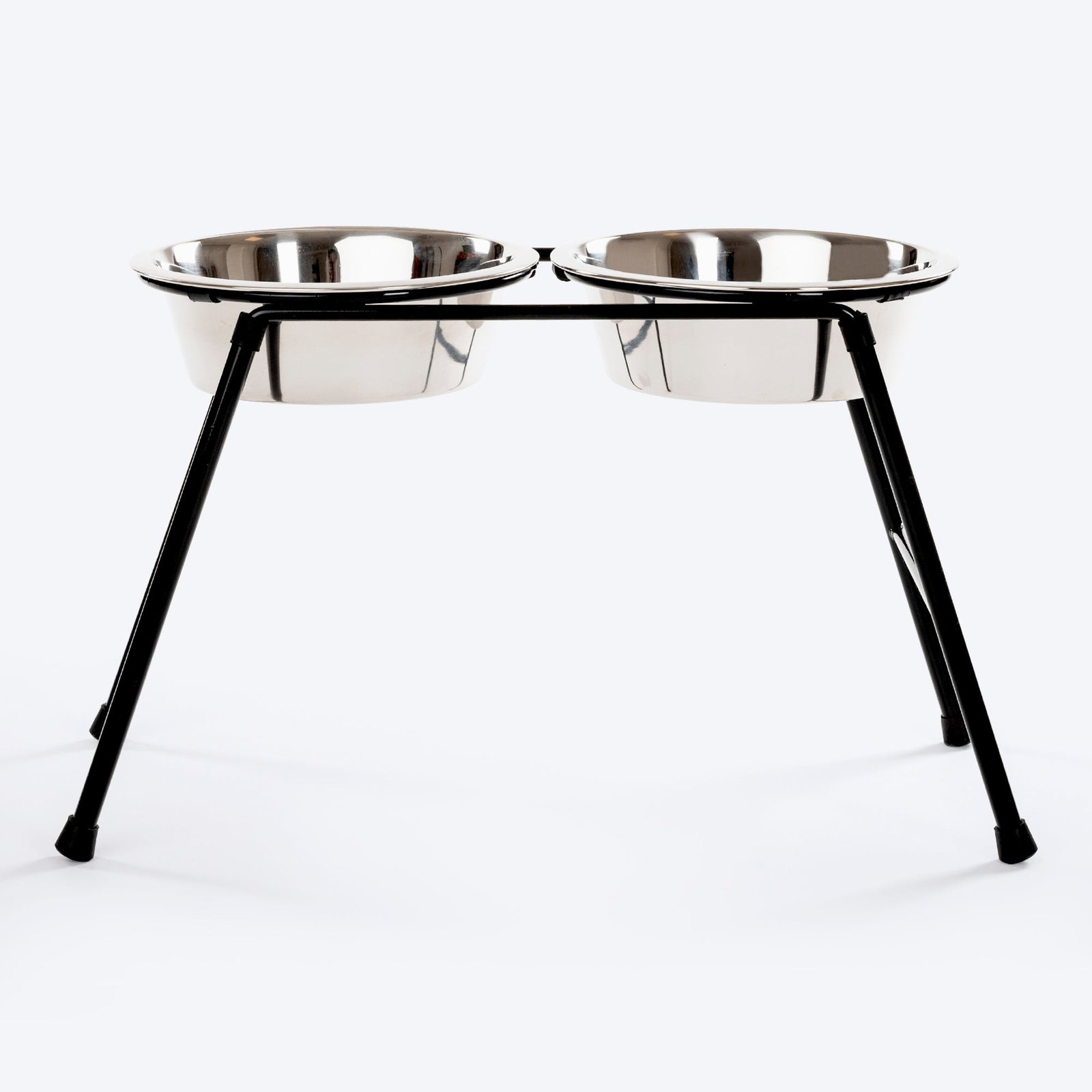DSC_1101.jpg HUFT High Feeder Double Diner Stand With Steel Dog Bowl Inserts - Black