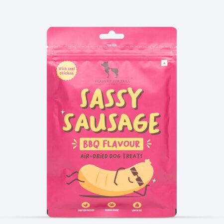HUFT Sassy Sausage BBQ Air-Dried Dog Treats - Real Chicken - 100 gm