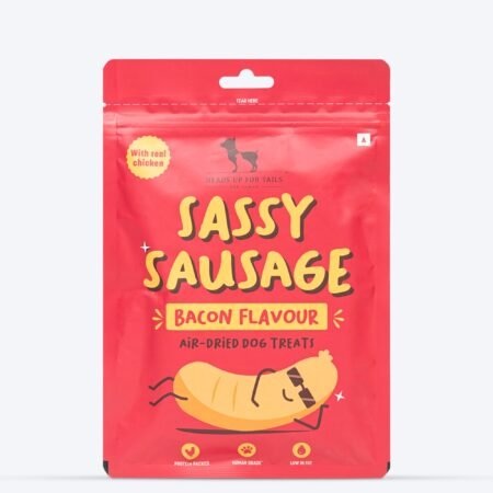 HUFT Sassy Sausage Bacon With Real Chicken Air-Dried Dog Treats - 100 g