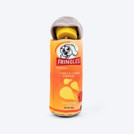 HUFT Fun Fringles Plush Toy For Dog - Orange
