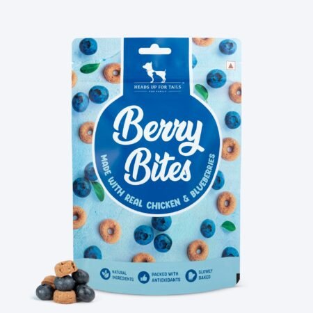HUFT Berry Bites - Chicken & Blueberry Treats For Dogs - 140 g