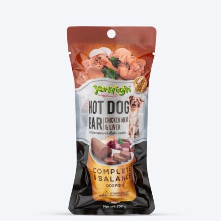JerHigh Hotdog-Bar Dog Treat - Liver - 150 g