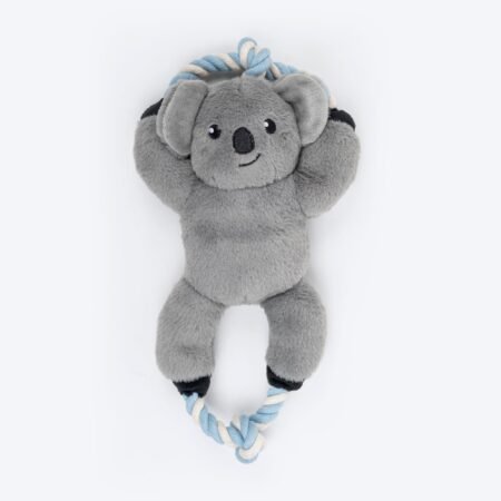 Dash Dog Kuddly Koala Squeaky Plush Toy For Dog - Grey