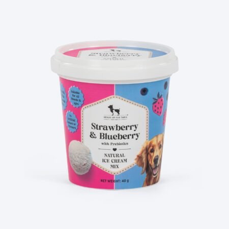 HUFT Dog Ice Cream Strawberry & Blueberry With Prebiotics Mix Treat - 40 gm