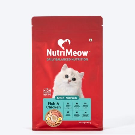 Nutrimeow Chicken & Fish Dry Kitten Food - 400 gm