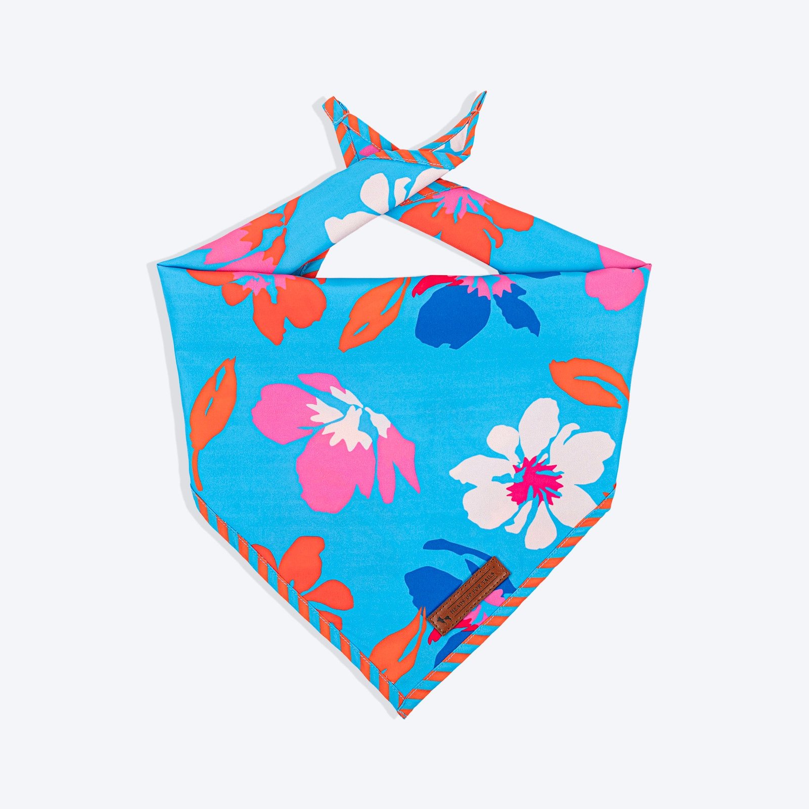 DSC_7167.jpg HUFT Summer Bloom Knot Bandana For Dog - Blue
