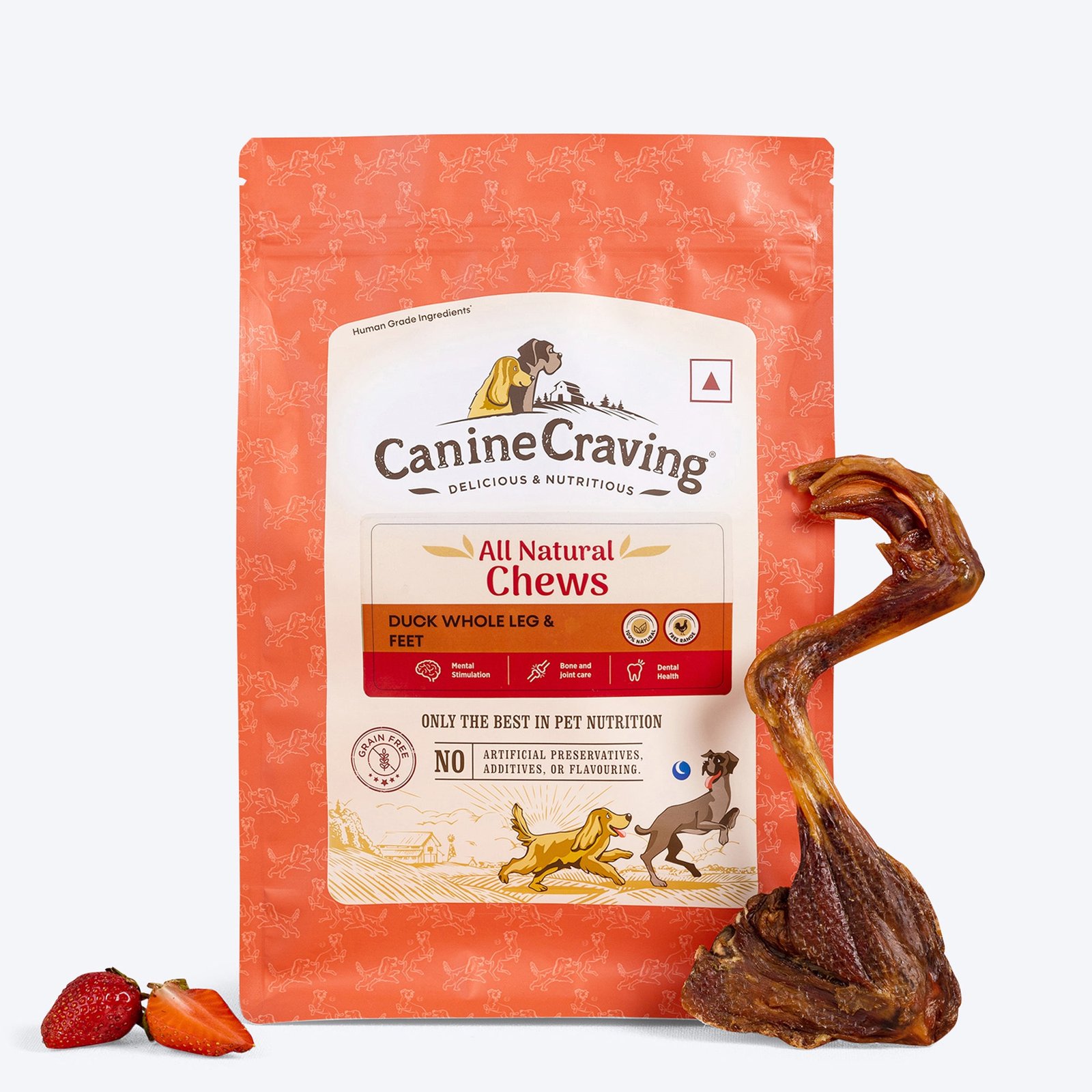 DehydratedDuckLegs_FP_959ea0c5-3aed-4c98-9d08-620152e98bab.jpg Canine Craving Duck Chew - Whole Leg & Feet Dog Treat - 1 Piece - 73 g