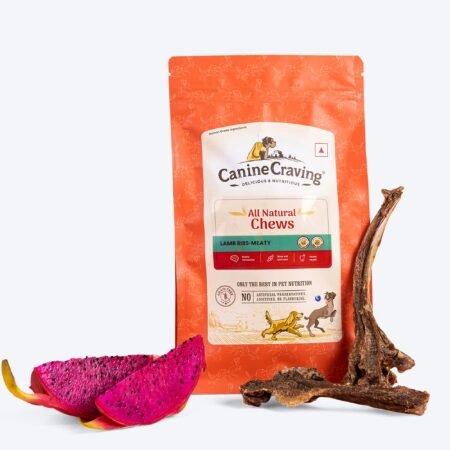 Canine Craving Meaty Lamb Rib Chew Dog Treat - 60g