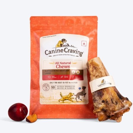 Canine Craving Meatless Buffalo Bone Chew Dog Treat Large - 1 Piece - 350g
