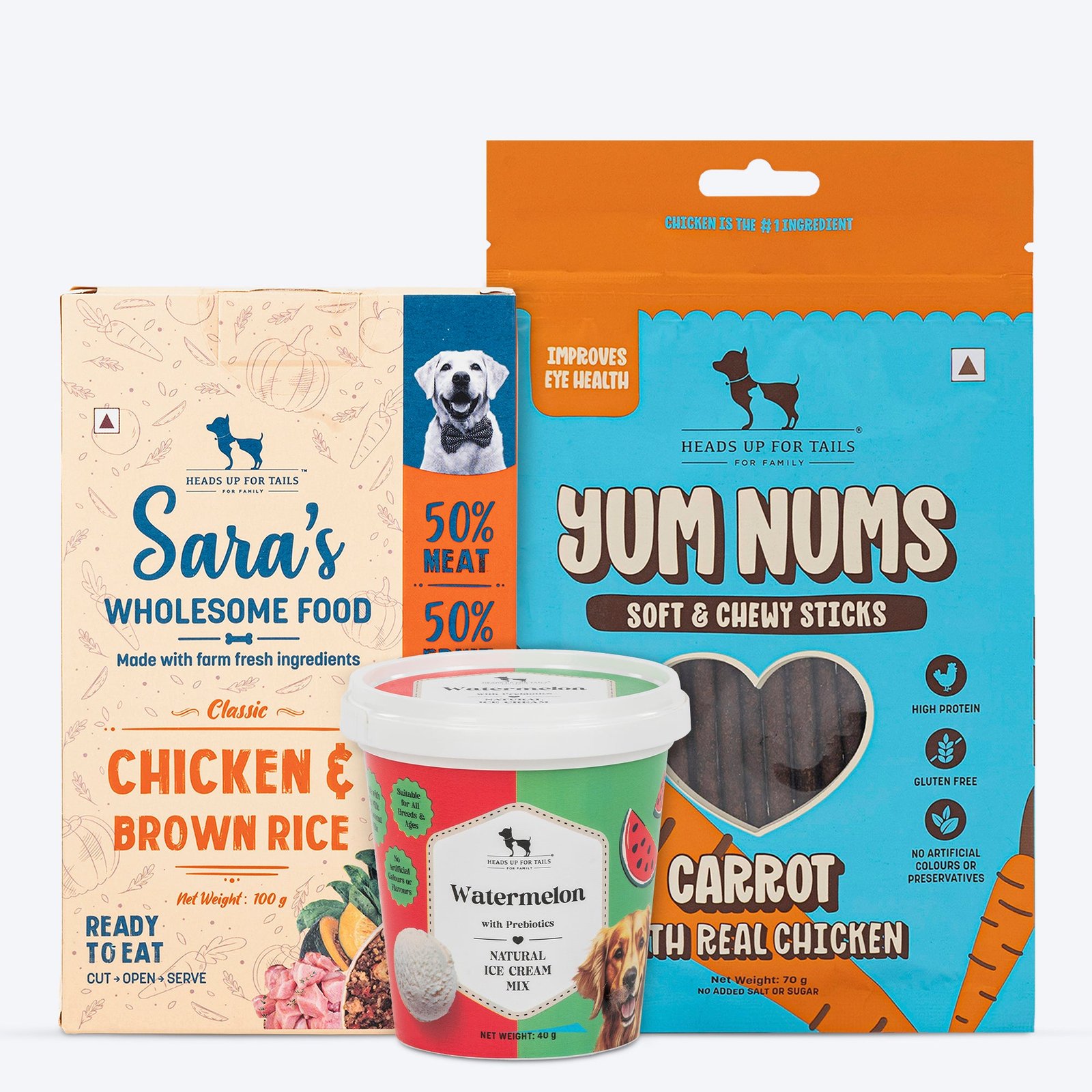 HUFT Bark Balanced Meal, Treat & Chill Combo For Dog