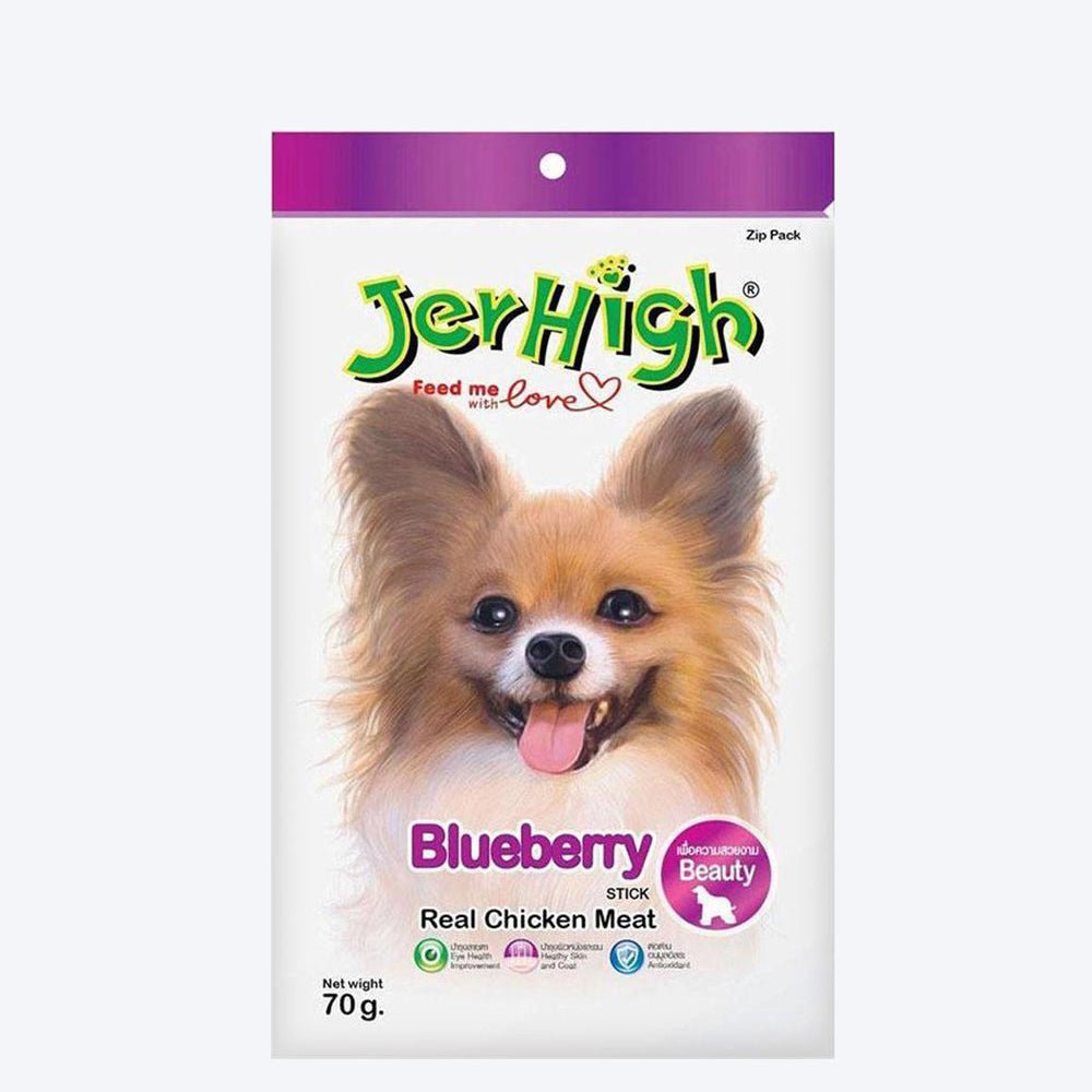 JerHighBlueberryStickDogTreatswithRealChickenMeat-70g.jpg JerHigh Blueberry Stick Dog Treats with Real Chicken Meat - 70 g