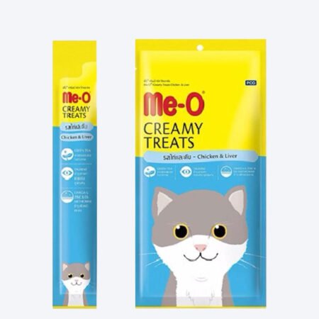 Me-O Creamy Cat Treats - Chicken & Liver - Pack of 20 (20 x 15 g)