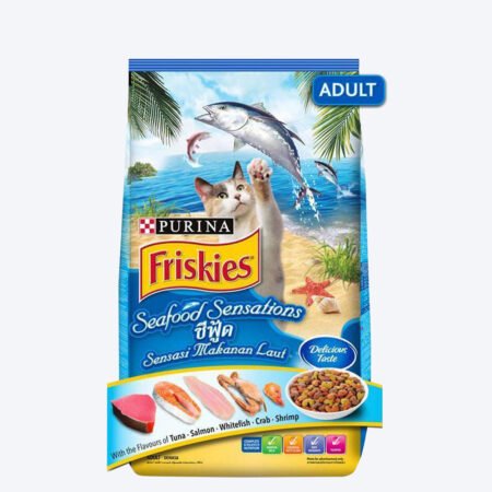 PURINA FRISKIES Seafood Sensations Tuna Salmon, Snapper, Crab With Shrimp Dry Cat Food