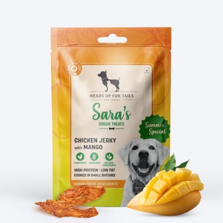 Sara's Mango Chicken Jerky Human-Grade Treats For Dog - 70 gm