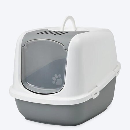 Savic Nestor Jumbo Cat Toilet - Cold Grey - 26 x 19 x 18 inch