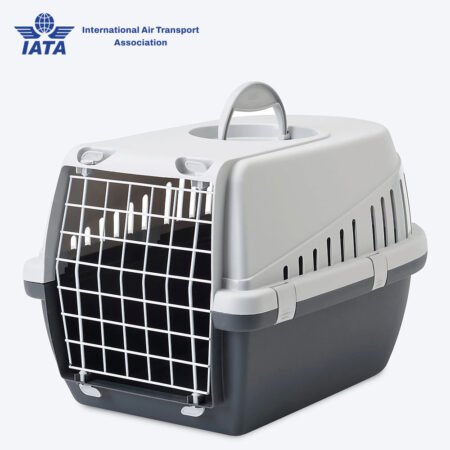 Savic Trotter 2 - Dog & Cat Carrier - Dark Grey - 22 x 15 x 13 inch - Holds up to 7 kg